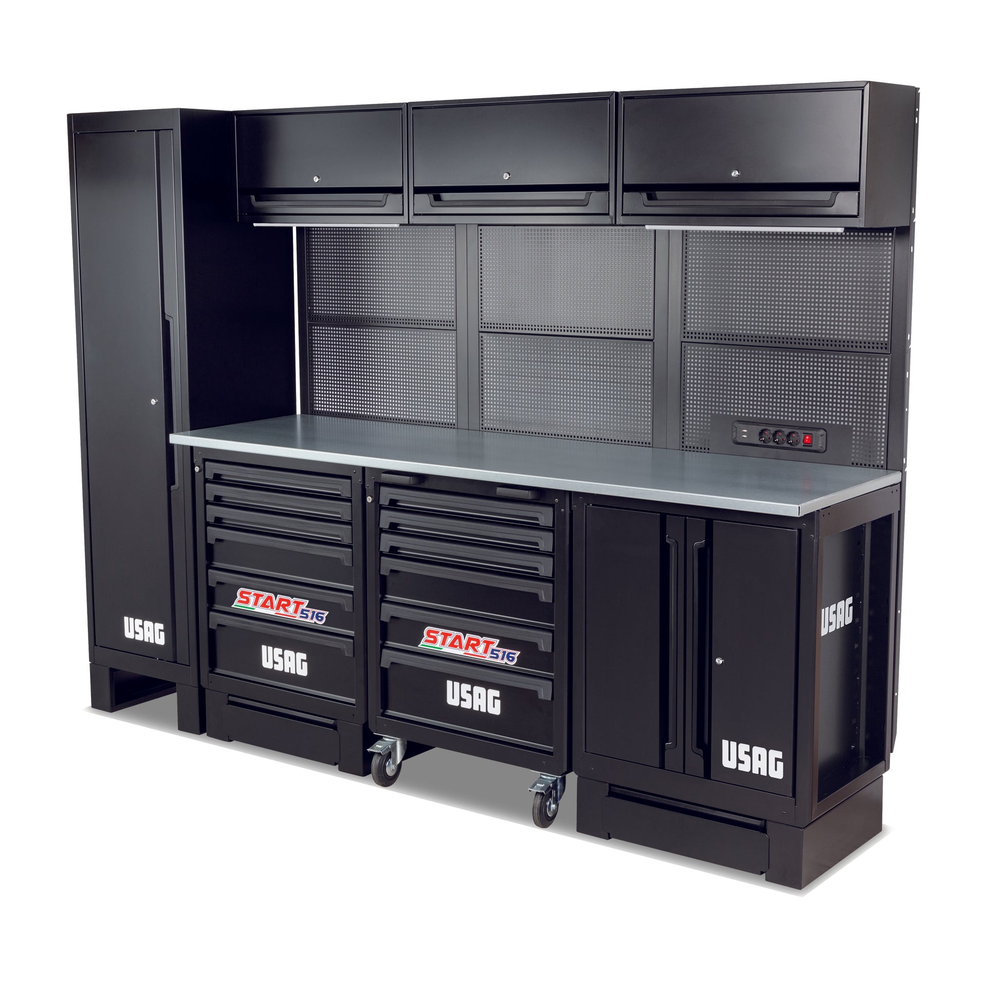 516 SA/STA | Arredamento per officina postazione standard - pianale in acciaio - Usag 516 SA/STA | Arredamento per officina postazione standard - pianale in acciaio - Usag